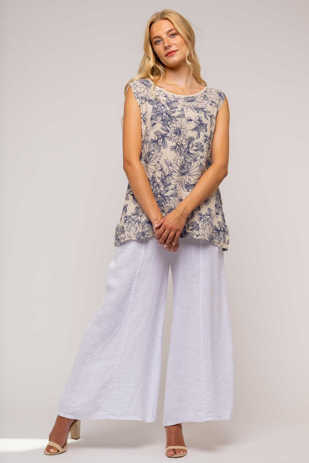 European Linen Twist Top 11865
